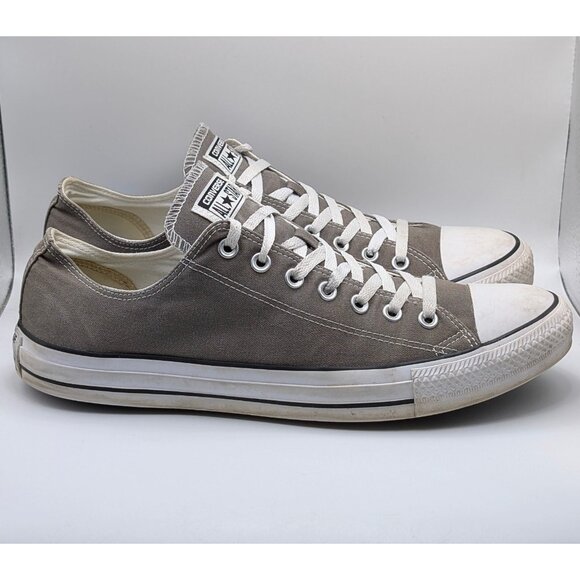 Converse Chuck Taylor All Star Low Top Gray Athletic Shoes Sneakers Mens Size 13 - Picture 2 of 7